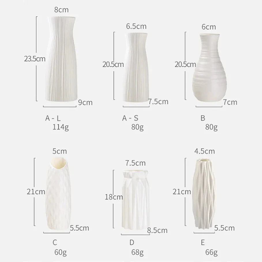 Plastic Vases with Elegant Finish – Beauty and Durability