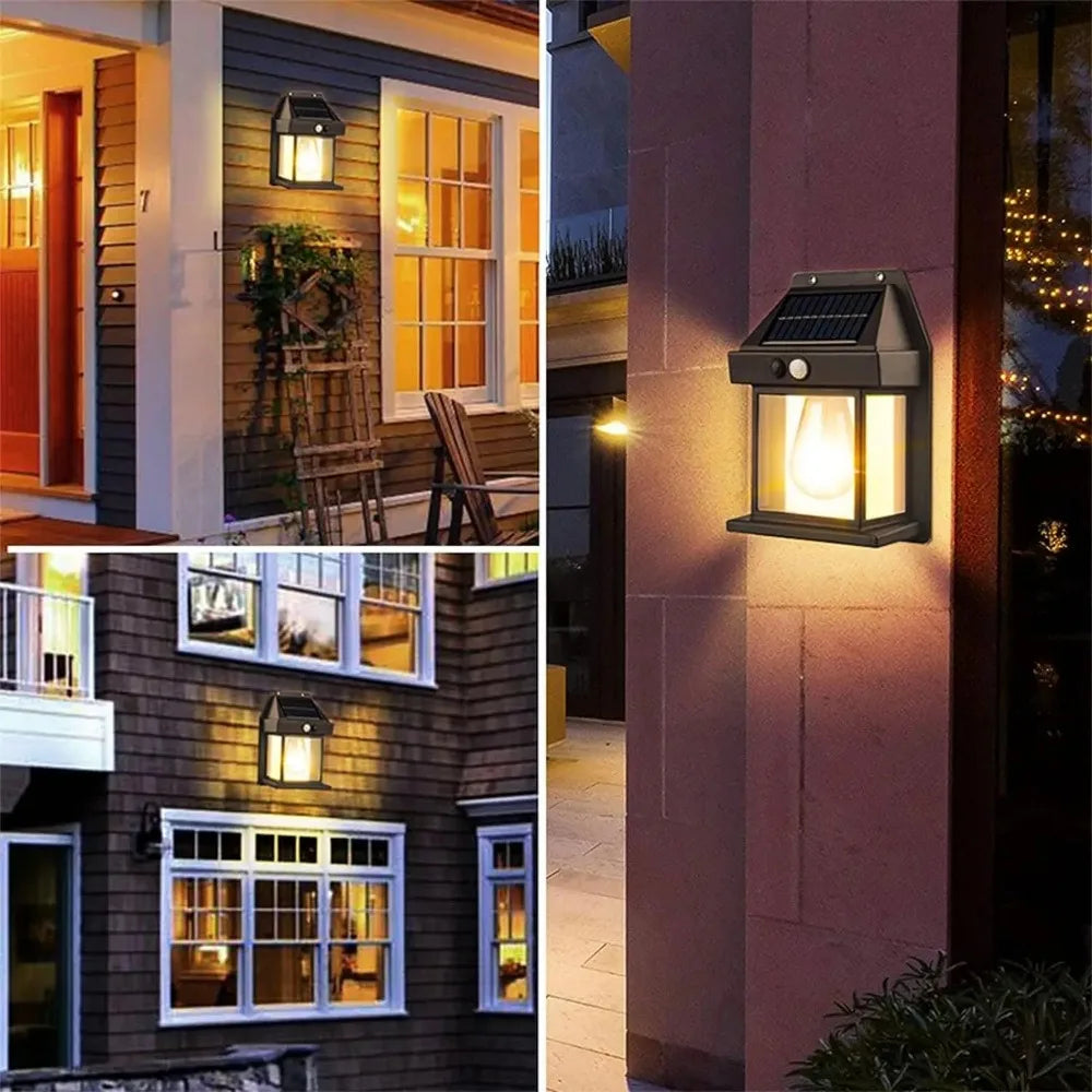 Solar Wall Lamp with Motion Sensor – Smart & Elegant Lighting