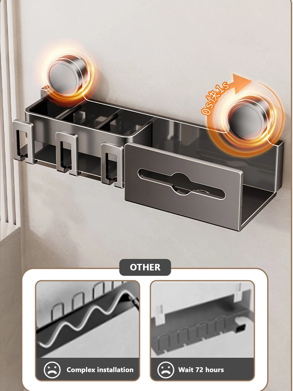 Stainless Steel Wall Organizer – Elegance Meets Functionality