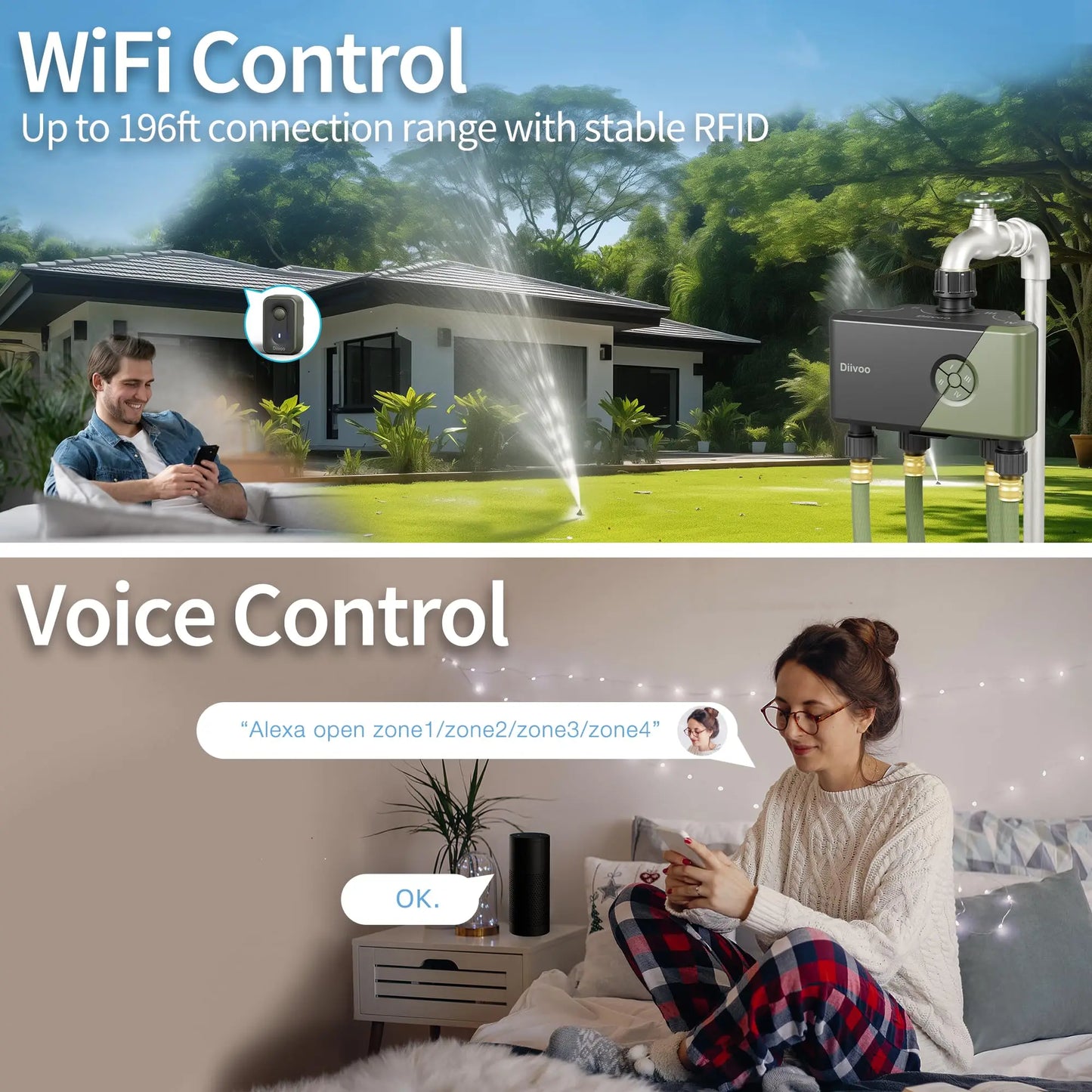 Smart Irrigation with Voice & App Control – Keep Your Garden Lush