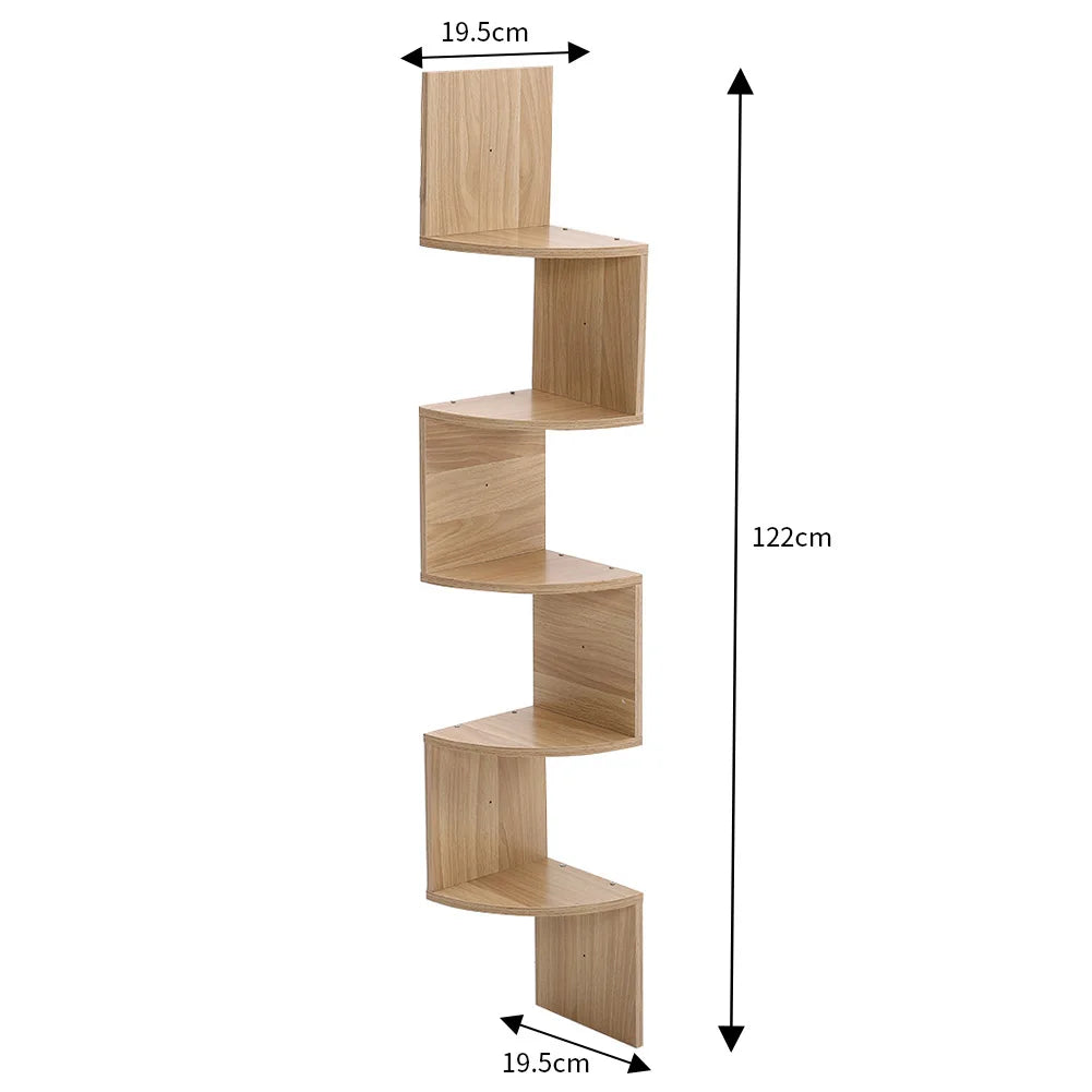 Wooden floating corner shelf - Turn Empty Corners into Pure Style