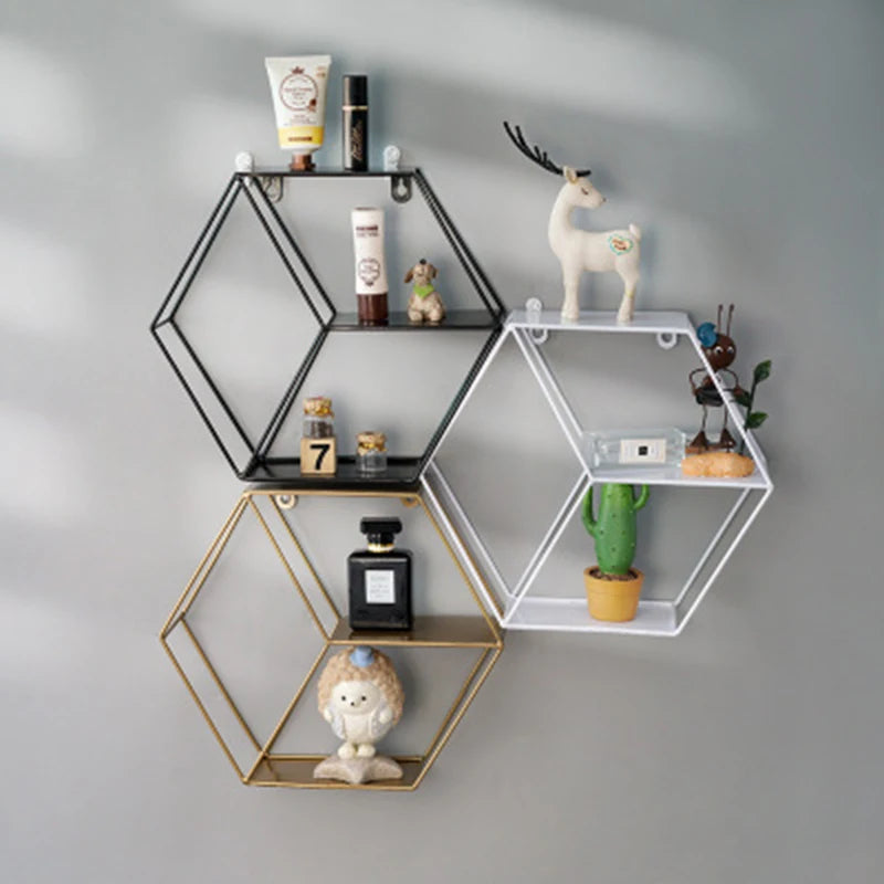 Geometric Decorative Shelves – Beauty and Organization in One