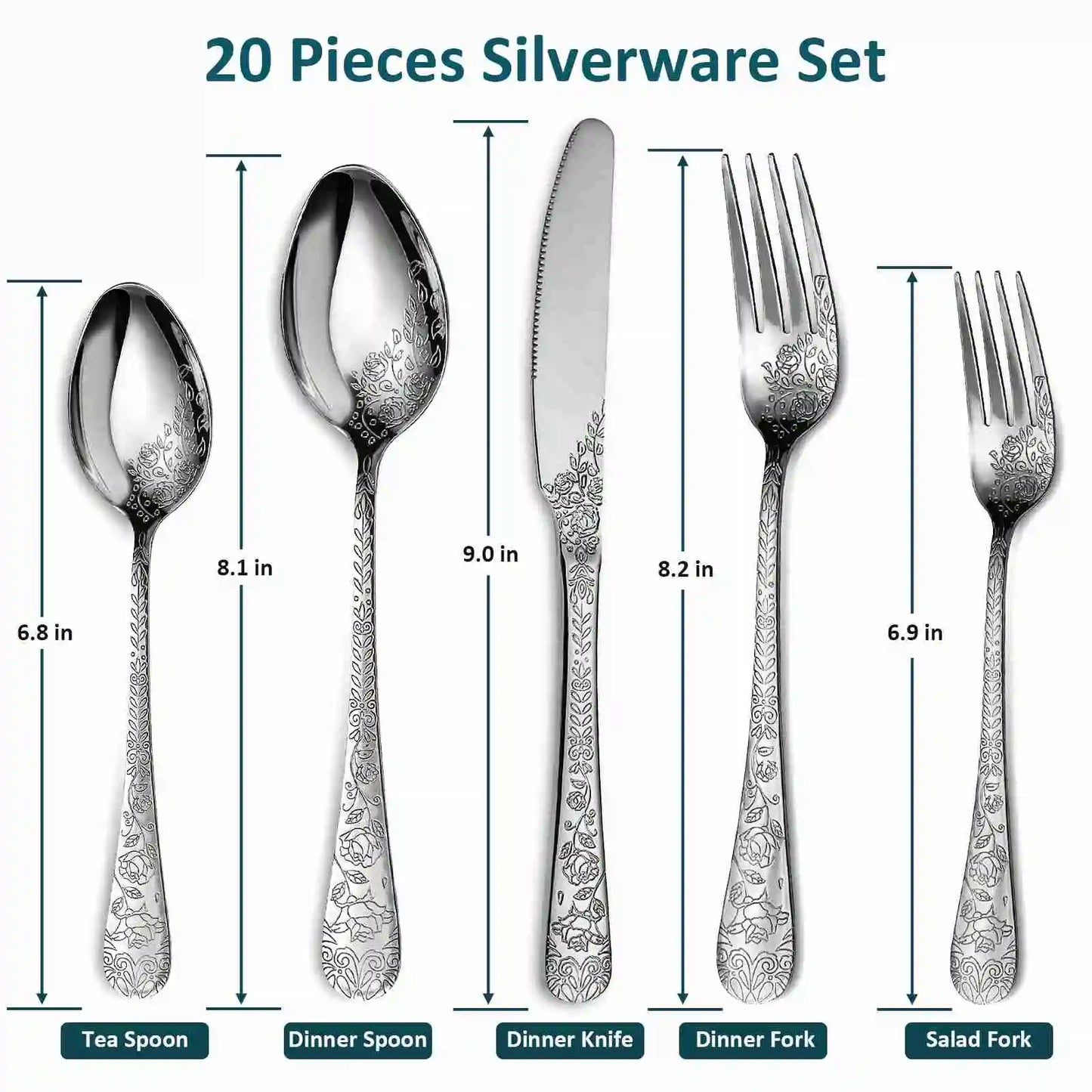 Luxury 20 – Piece Cutlery Set
