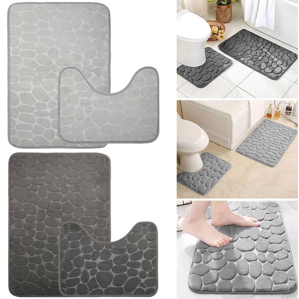Stylish Non-Slip Pebble Mats for Your Bathroom – Step Into Comfor