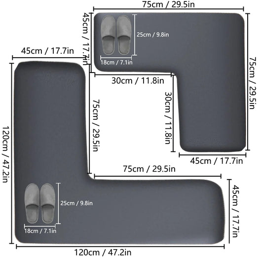 Bathroom Mat in L Shape – Elegance, Protection & Practicality