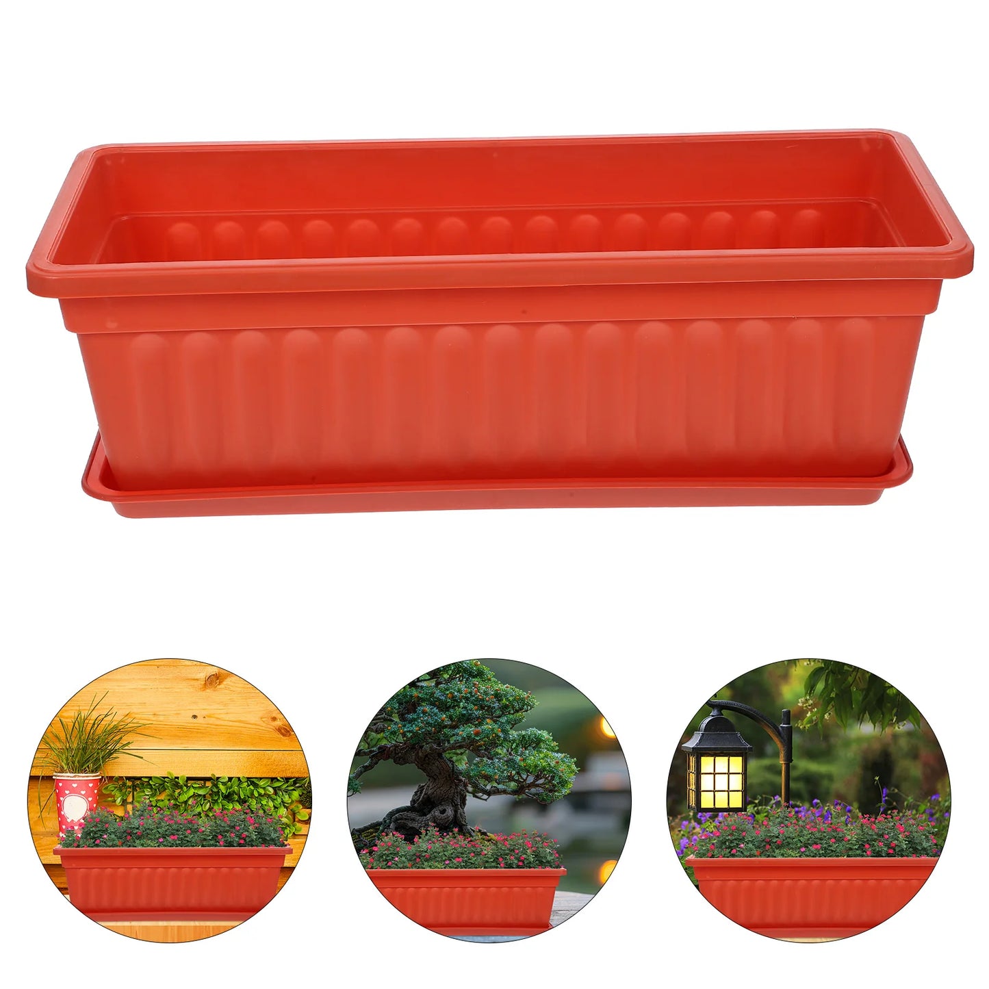 Rectangular Decorative Planter – The Perfect Planter for Herbs, Flowers, and Style
