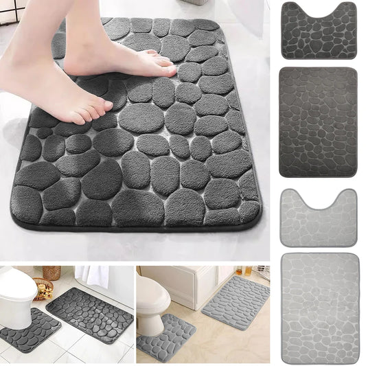 Stylish Non-Slip Pebble Mats for Your Bathroom – Step Into Comfor