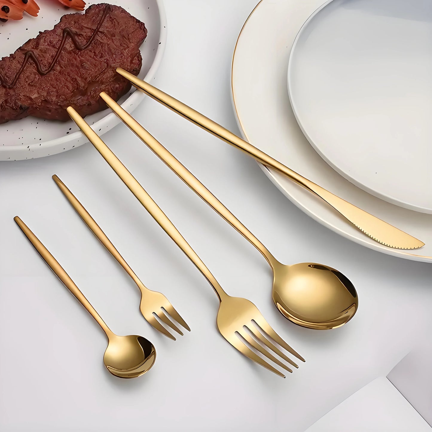 30-Piece Gold Cutlery Set – Elegance on Your Table