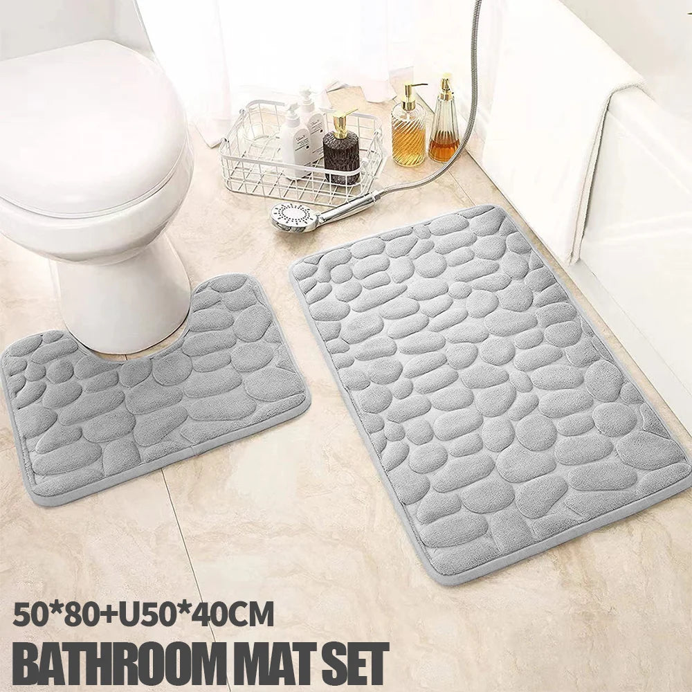 Stylish Non-Slip Pebble Mats for Your Bathroom – Step Into Comfor