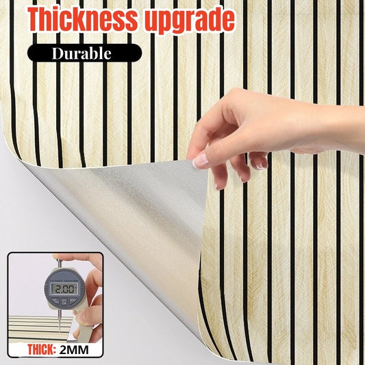 Wooden Slat Wallpaper 3D – Modern & Stylish Home Upgrade