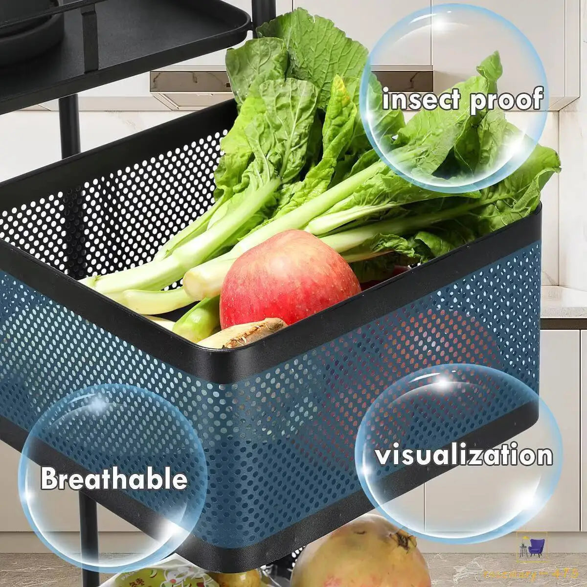 Stackable Basket Trolley – Tidy Up Your Kitchen