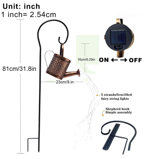 Solar Watering Can Lights – Elegance & Coziness for Your Garden