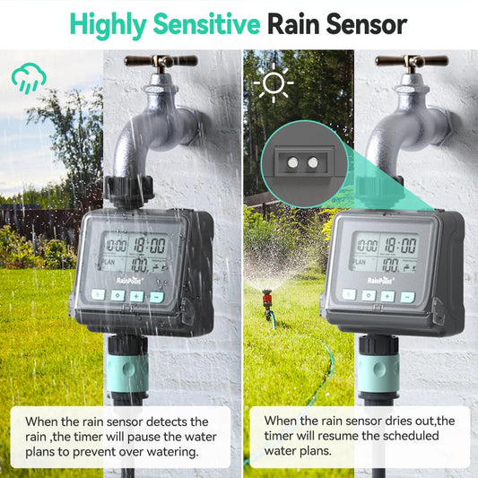 Digital Water Timer with Rain Sensor – Smart Garden Care