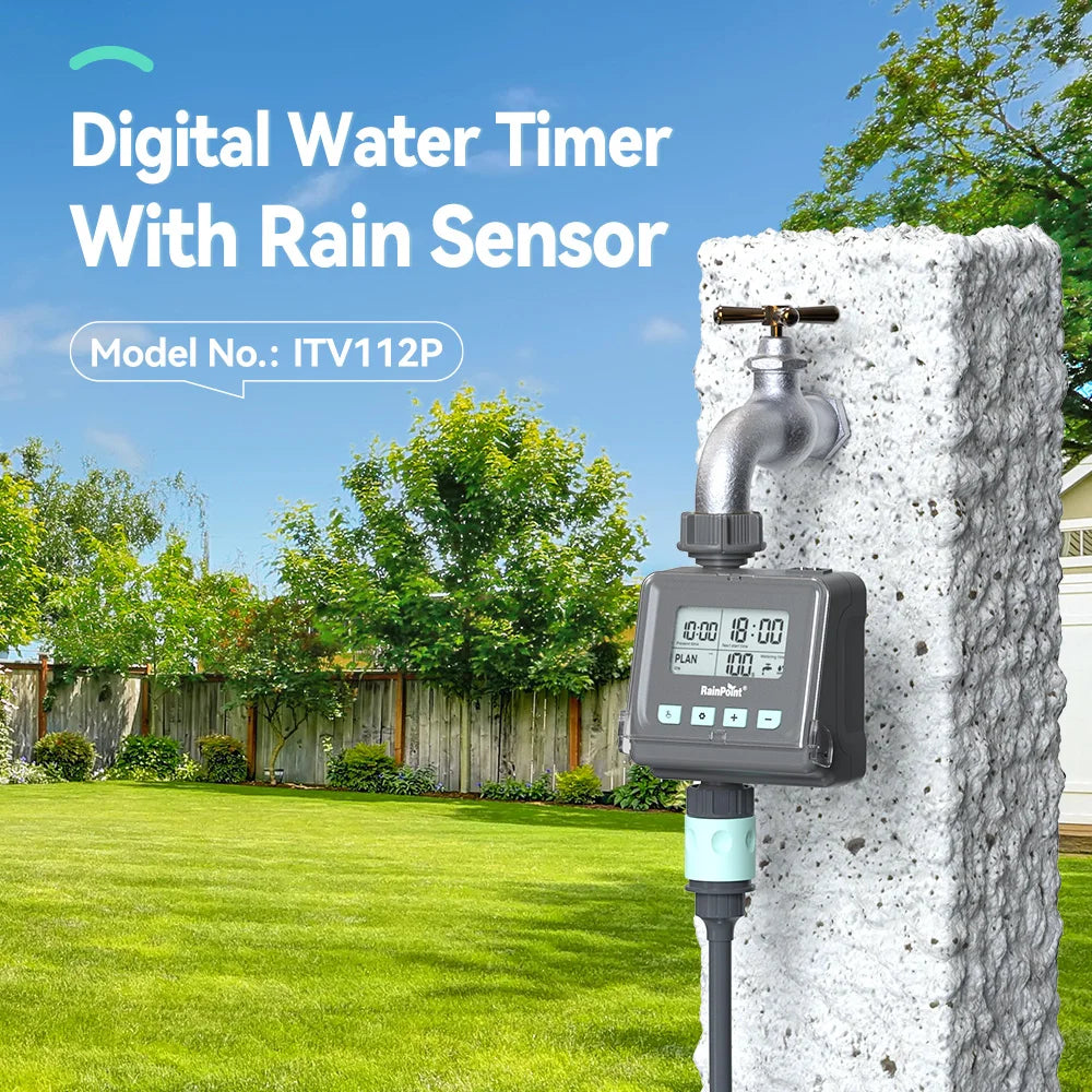 Digital Water Timer with Rain Sensor – Smart Garden Care