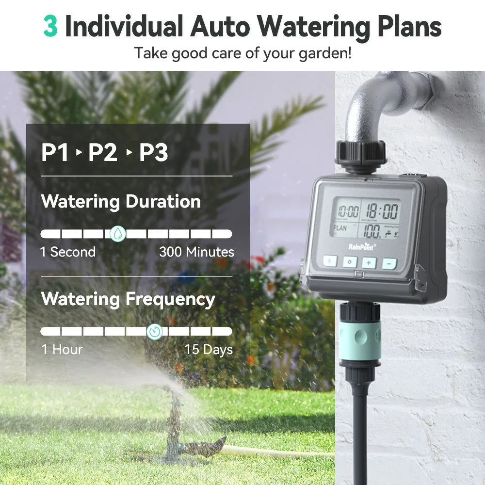 Digital Water Timer with Rain Sensor – Smart Garden Care