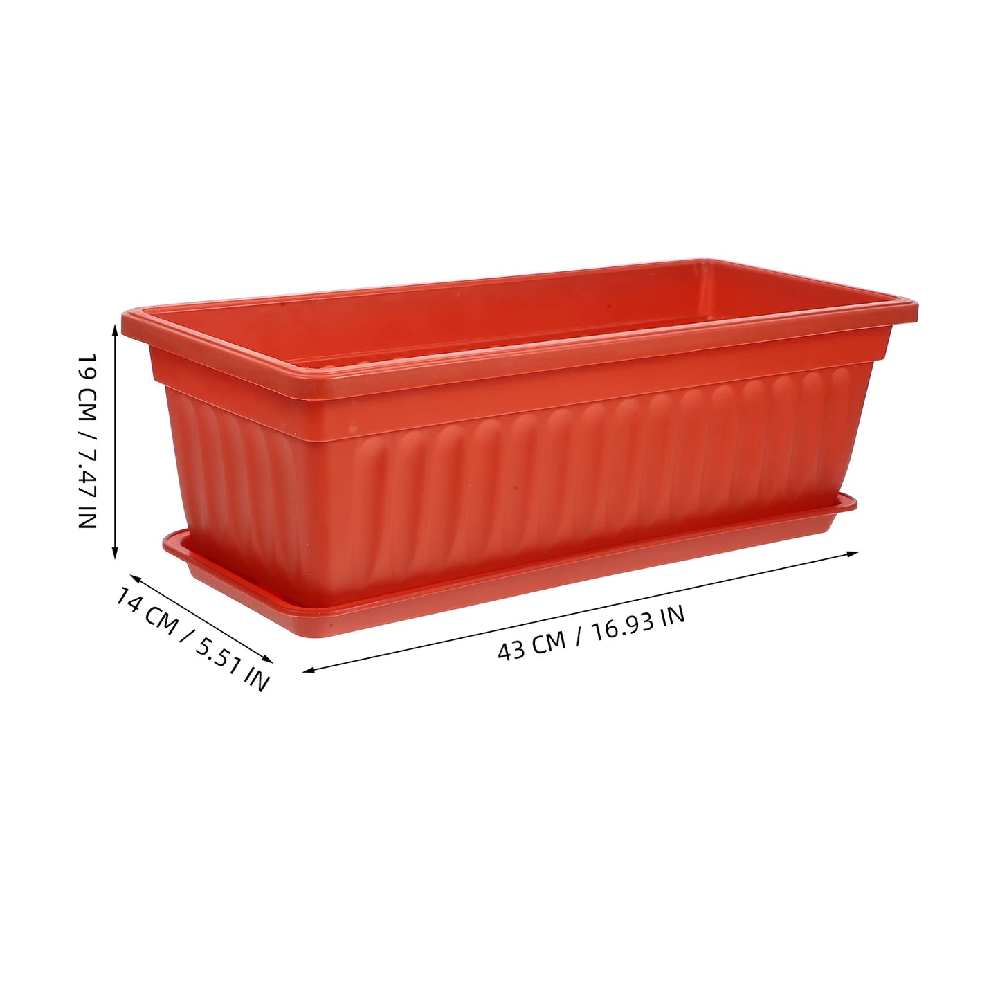 Rectangular Decorative Planter – The Perfect Planter for Herbs, Flowers, and Style