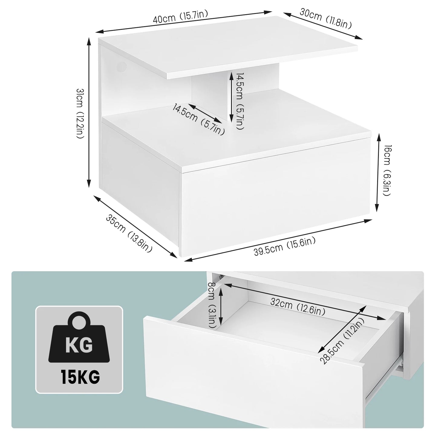 Functional Bedside Table – Beauty, Organization & Comfort
