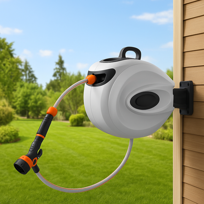 Retractable Hose with Automatic Rewind – Practicality and Comfort in Your Garden