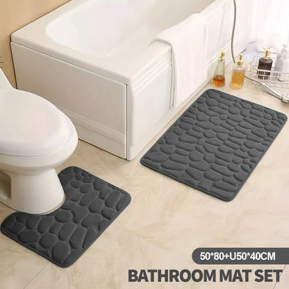 Stylish Non-Slip Pebble Mats for Your Bathroom – Step Into Comfor