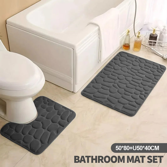 Stylish Non-Slip Pebble Mats for Your Bathroom – Step Into Comfor