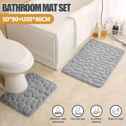 Stylish Non-Slip Pebble Mats for Your Bathroom – Step Into Comfor