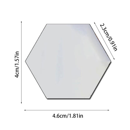 Geometric Mirror Wall Stickers, 12 pieces - Your Home Deserves This Shine!