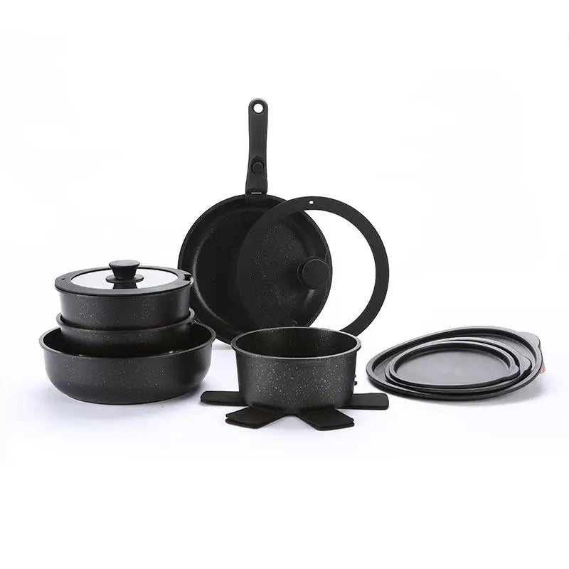 Non-stick Cookware Kitchenware Die Cast Aluminum Pot Set Support Induction