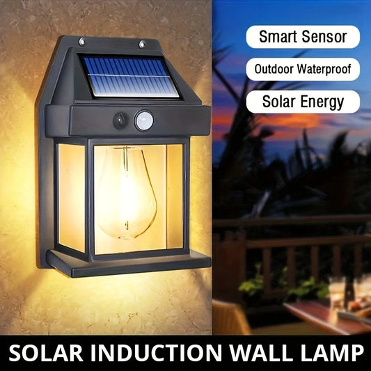 Solar Wall Lamp with Motion Sensor – Smart & Elegant Lighting