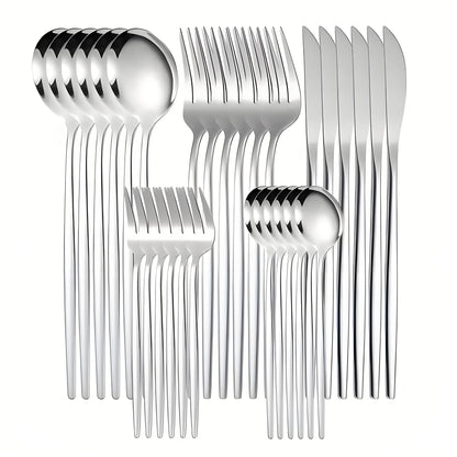 30-Piece Gold Cutlery Set – Elegance on Your Table