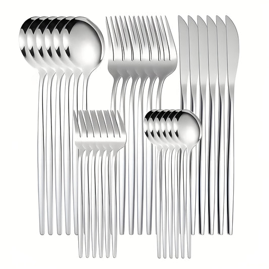 30-Piece Gold Cutlery Set – Elegance on Your Table