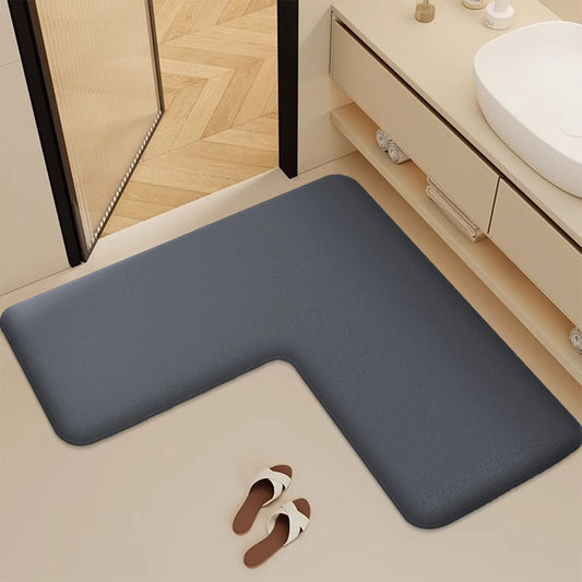 Bathroom Mat in L Shape – Elegance, Protection & Practicality