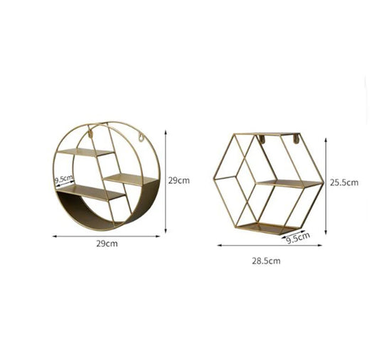 Geometric Decorative Shelves – Beauty and Organization in One