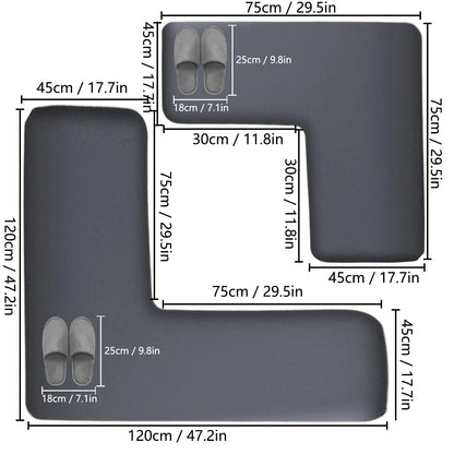 Bathroom Mat in L Shape – Elegance, Protection & Practicality