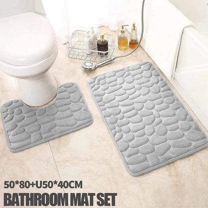 Stylish Non-Slip Pebble Mats for Your Bathroom – Step Into Comfor