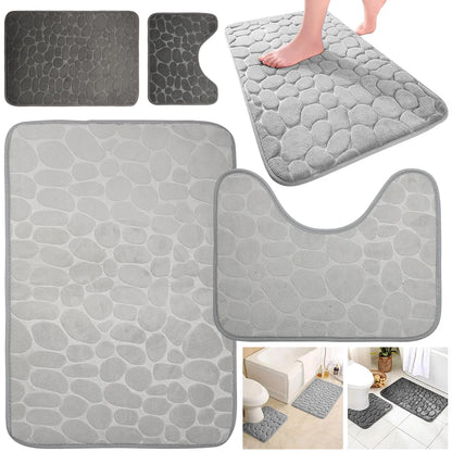 Stylish Non-Slip Pebble Mats for Your Bathroom – Step Into Comfor