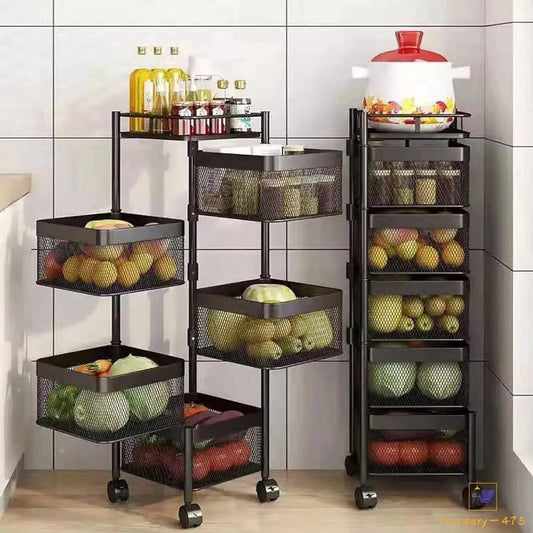 Stackable Basket Trolley – Tidy Up Your Kitchen