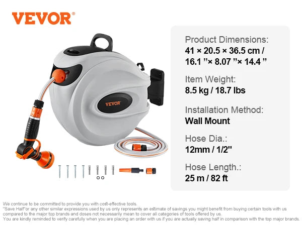 Retractable Hose with Automatic Rewind – Practicality and Comfort in Your Garden