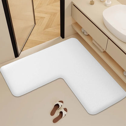 Bathroom Mat in L Shape – Elegance, Protection & Practicality