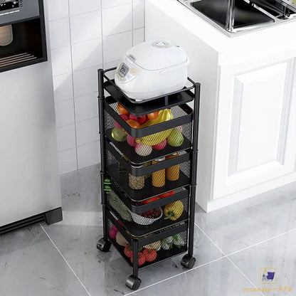 Stackable Basket Trolley – Tidy Up Your Kitchen