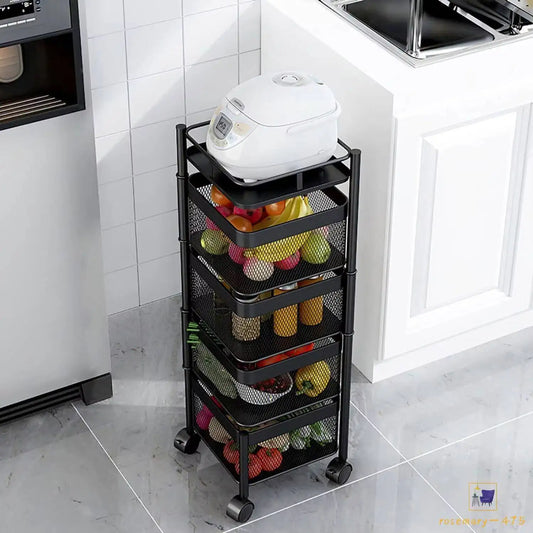 Stackable Basket Trolley – Tidy Up Your Kitchen
