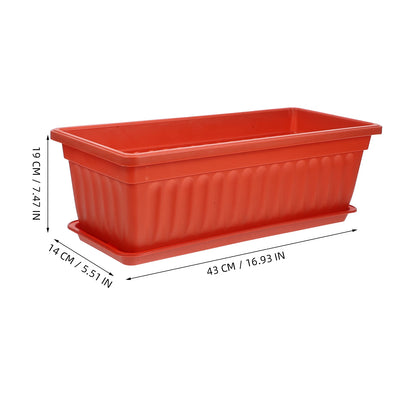 Rectangular Decorative Planter – The Perfect Planter for Herbs, Flowers, and Style